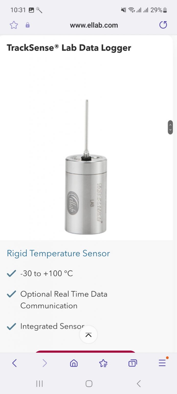 Thẩm định nhiệt độ phòng labEllab Việt